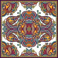 Traditional ornamental floral paisley bandanna N51
