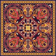 Traditional ornamental floral paisley bandanna N55