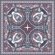 Traditional ornamental floral paisley bandanna N57