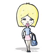 cartoon blond woman N6