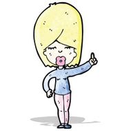 cartoon blond woman N7