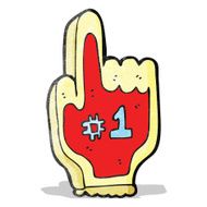 cartoon big foam sports hand