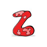 child's drawing of the letter z