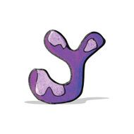 child's drawing of the letter y