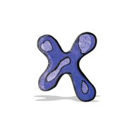 child's drawing of the letter x