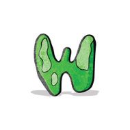 child's drawing of the letter w