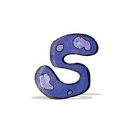 child's drawing of the letter s