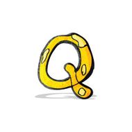 child's drawing of the letter q