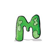 child's drawing of the letter m