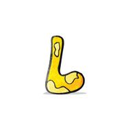 child's drawing of the letter l