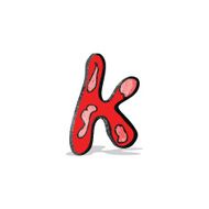 child's drawing of the letter k