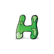 child's drawing of the letter h