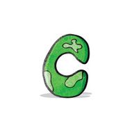 child&#039;s drawing of the letter c