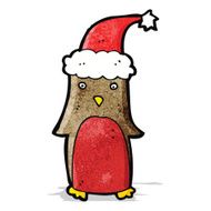cartoon christmas robin N15