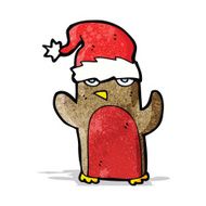 cartoon christmas robin N16