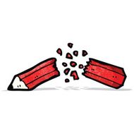 snapped pencil cartoon N2