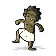 cartoon man dressed in towel N4