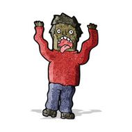 cartoon terrified man N8