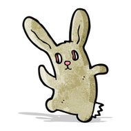 spooky zombie bunny cartoon N4