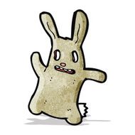 spooky zombie bunny cartoon N5