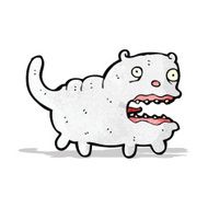 cartoon ugly pet cat