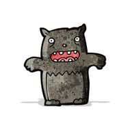 cartoon black cat N2