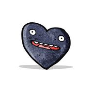 cartoon black heart N2