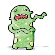 spooky alien monster cartoon