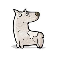 cartoon smiling dog
