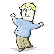cartoon dancing man N12
