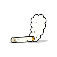 Cartoon Smoking Cigarette N6