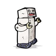 Cartoon Robot N48