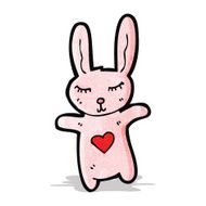 cartoon pink rabbit N4