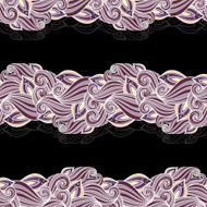 Seamless Floral Pattern (Vector) Hand Drawn Texture N8