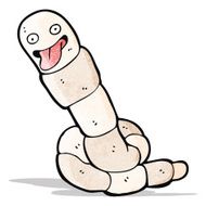 cartoon earth worm