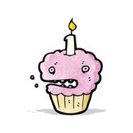 cartoon cupcake N20