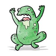 gross cartoon frog