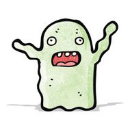 cartoon green ghost N2