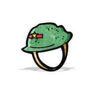 old military helmet cartoon