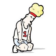 Cartoon Marathon Runner N7