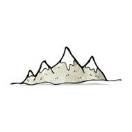 cartoon mountain