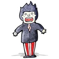 cartoon vampire man