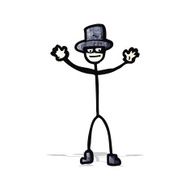 cartoon stick man