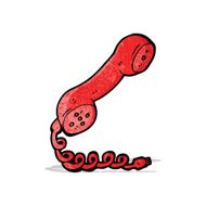 cartoon telephone receiver