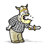 cartoon viking man N2