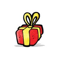 cartoon christmas present N14