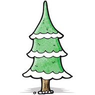 Cartoon Christmas Tree N30