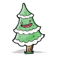 Cartoon Christmas Tree N31