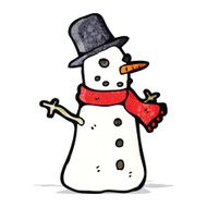 Cartoon Snowman N18
