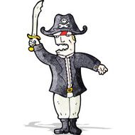 Cartoon Pirate Captain N11